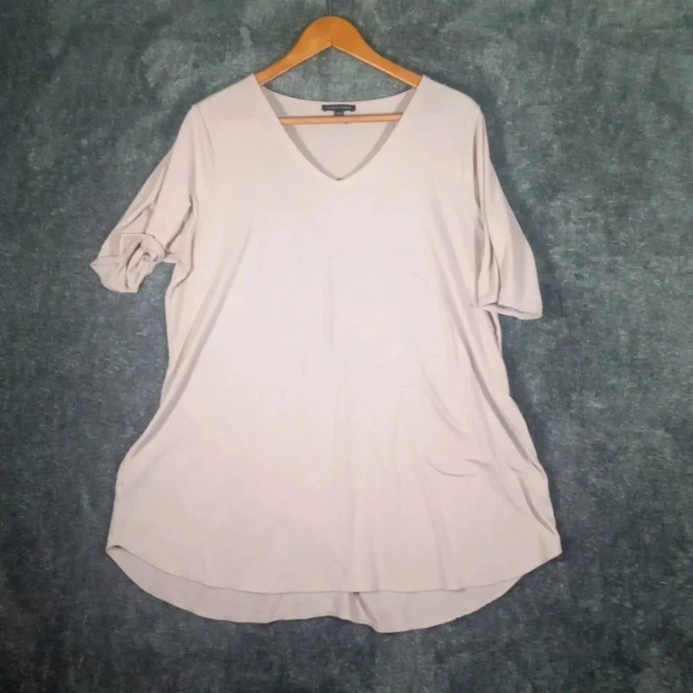 Eileen Fisher crewneck Tunic top women's size extra large TG